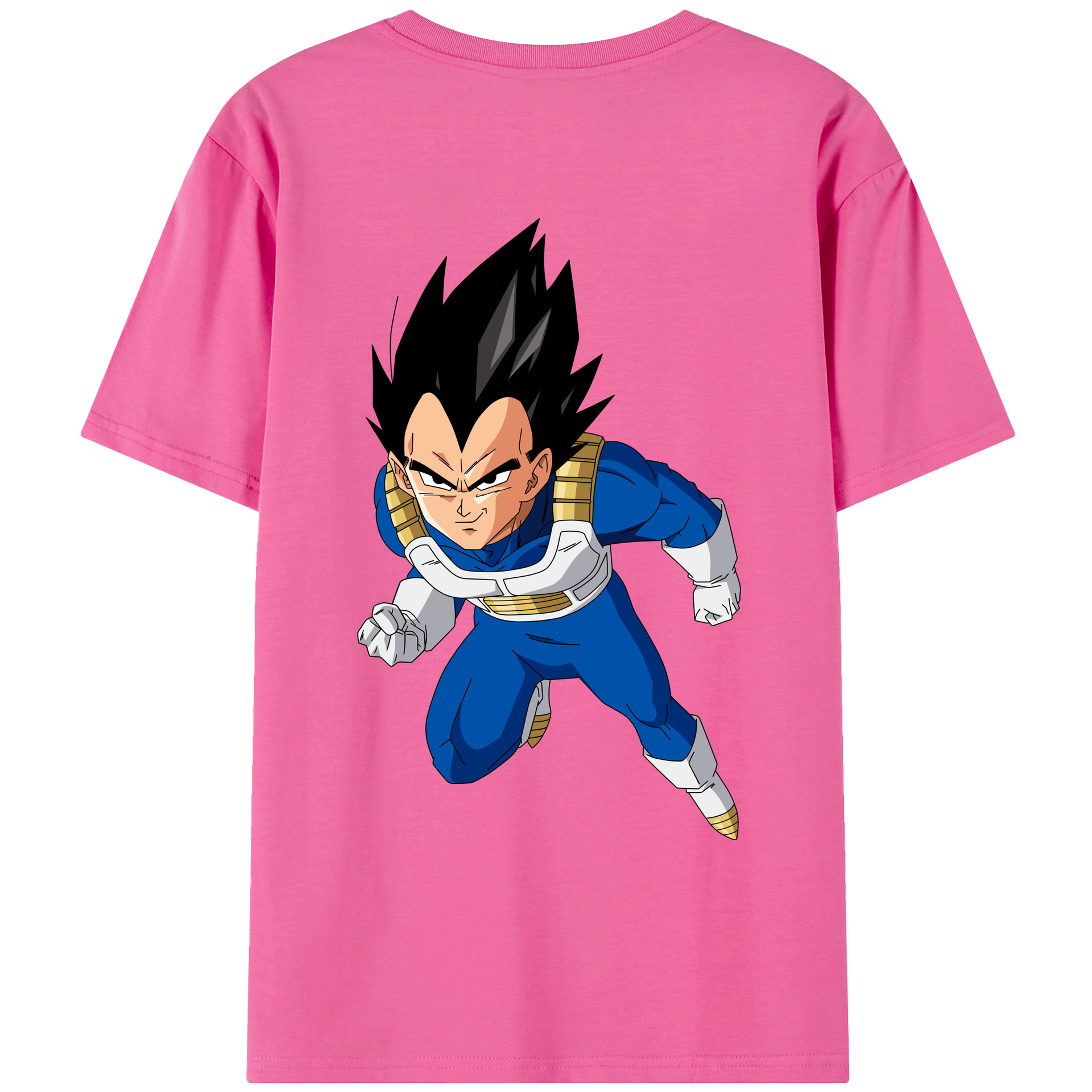 （画像用） ドラゴンボール ベジータ四世（Bejīta Yonsei）DRAGON BALL Vegeta IV レディース半袖Tシャツ(バックプリント)